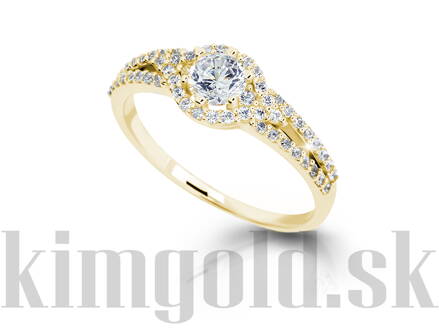 Zásnubný prsteň zo žltého zlata 2802z