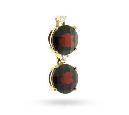 Prívesok ALO Jewelry zo zlata s granátmi 200705671