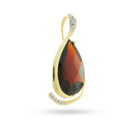 ALO Jewelry prívesok s českým granátom 200705673