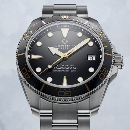 Hodinky CERTINA DS ACTION DIVER 38MM POWERMATIC 80 C048.807.44.051.00