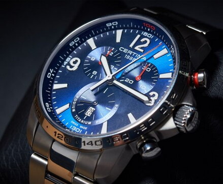 C001.647.440.47.00 Certina DS Podium Chronograph 1/100 sec Titanium (C0016474404700) 