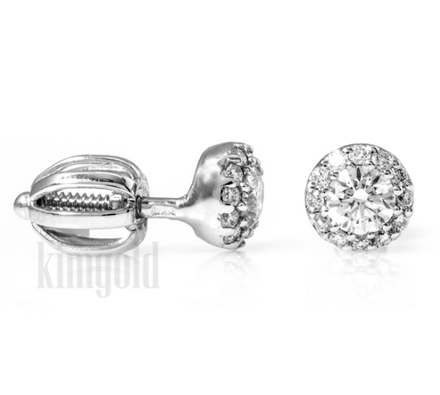 Náušnice R213 briliantové z bieleho zlata 0,286 ct