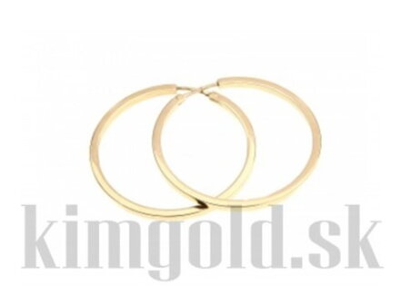Dámske náušnice kruhy zo žltého zlata H09 4,00cm