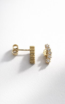 Dámske napichovacie  náušnice so zirkónmi K8968