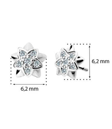 Detské šróbovacie náušnice Cutie C2210bč