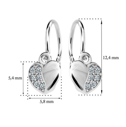Detské náušnice s DIAMANTOM Cutie Diamonds ND2160b