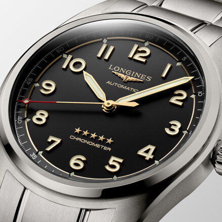 Hodinky Longines Spirit L3.811.1.53.6 titanové  (L38111536)