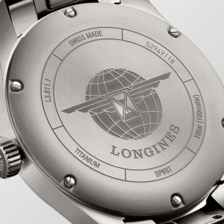 Hodinky Longines Spirit L3.811.1.53.6 titanové  (L38111536)