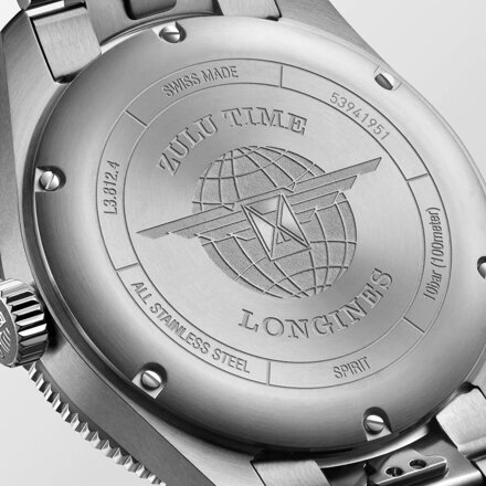 Longines Spirit Zulu Time Watch L3.812.4.53.6 (L38124536)