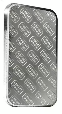 100g Strieborná tehla Credit Suiss