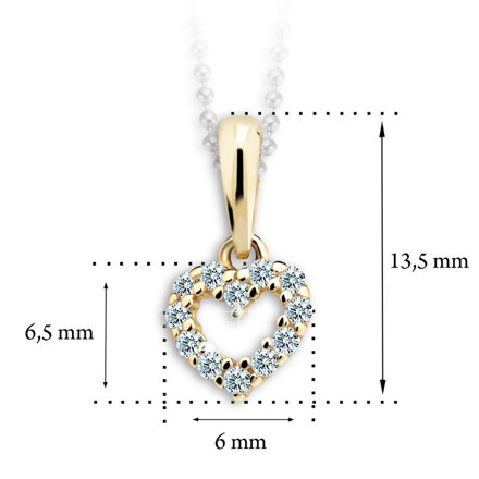 Cutie Jewellery C2157 bB prívesok srdiečko