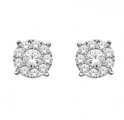 Diamantové náušnice KP01563  Au750/1000  0,45ct