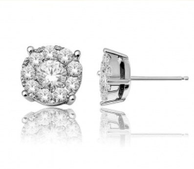 Diamantové náušnice KP01563  Au750/1000  0,45ct