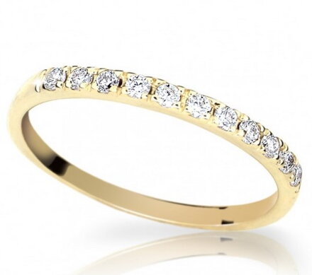 Viackameňový prsteň zo žltého zlata DLR1670z