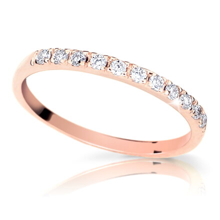 Zásnubný prsteň z ružového zlata Z6484r