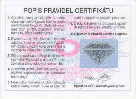 ALO jewelry prsteň 2241139 z bieleho zlata + darčekové balenie zdarma