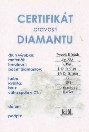 Zásnubný prsteň s briliantmi z bieleho zlata R066b + darcčekové balenie zdarma 