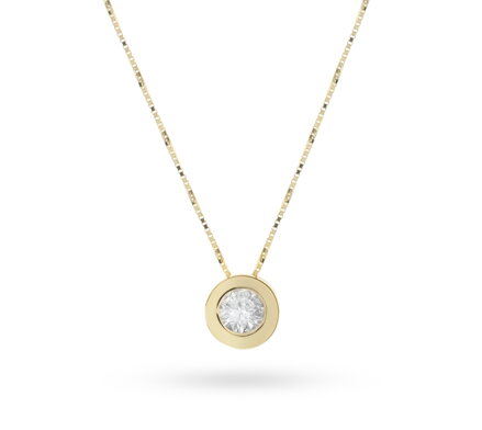 Diamantový náhrdelník zo zlata AUR02z 0,25ct