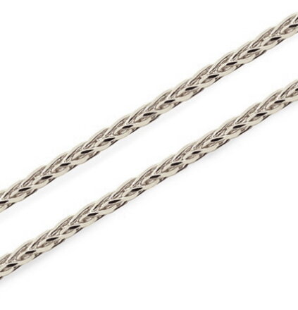 Retiazka z bieleho zlata líščí chvost K012Tb 38cm