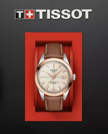 Hodinky Tissot Gentleman Powermatic 80 Silicium 18K Gold Bezel T927.407.46.261.00