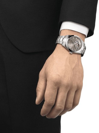Hodinky TISSOT GENTLEMAN POWERMATIC 80 OPEN HEART T127.407.11.081.00