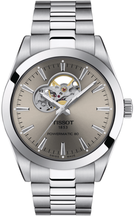 Hodinky TISSOT GENTLEMAN POWERMATIC 80 OPEN HEART T127.407.11.081.00