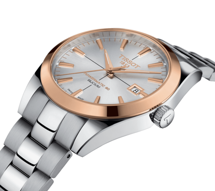 Hodinky TISSOT GENTLEMAN POWERMATIC 80 SILICIUM SOLID 18K GOLD BEZEL T927.407.41.031.00