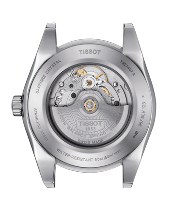 Hodinky TISSOT GENTLEMAN POWERMATIC 80 SILICIUM SOLID 18K GOLD BEZEL T927.407.41.031.01
