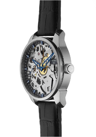 Tissot mechanické hodinky T070.405.16.411.00 T-COMPLICATION SQUELETTE (T0704051641100)