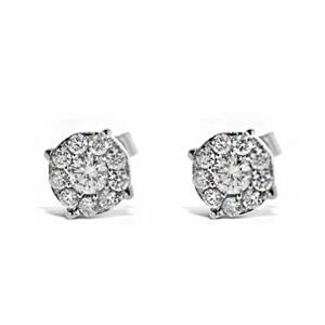 Diamantové náušnice KP01563  Au750/1000  0,45ct
