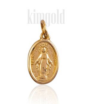 Svätý prívesok zo žltého zlata K396ž