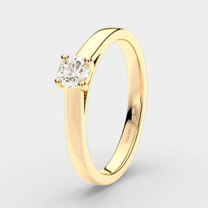 Zásnubný prsteň s briliantom R083ž Briliant - 0,23 ct