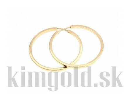 Dámske náušnice kruhy zo žltého zlata K8900 