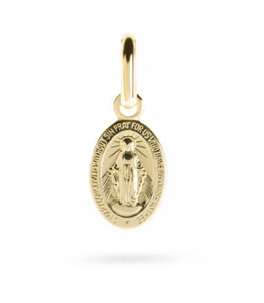 Prívesok Sedembolestnej Panny Márie zo žltého zlata k689z