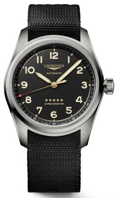 Hodinky titanové Longines Spirit L3.811.1.53.2 (L38111532)