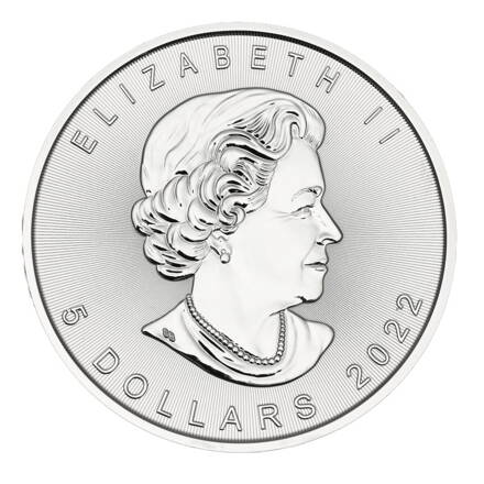 STRIEBORNÁ MINCA 1 UNCA MAPLE LEAF 31,10g