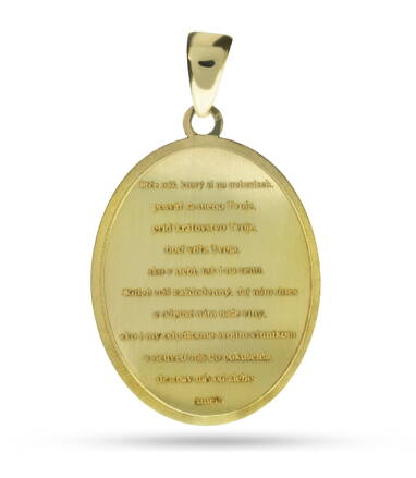 Zlatý medailón Otčenáš na retiazku k681z