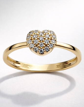 Dámsky prsteň srdiečko K980