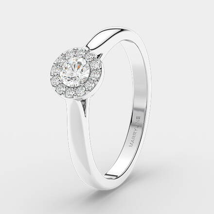 Prsteň s diamantmi R207 0,232 ct + darčekové balenie zdarma 