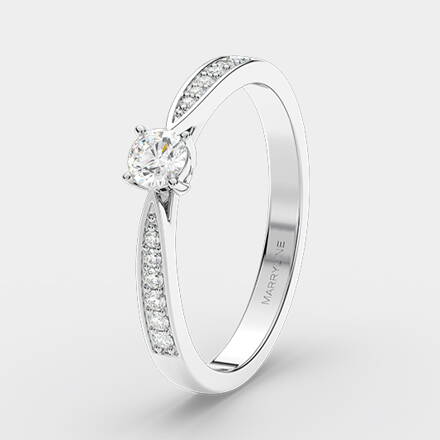 Snubný prsteň s diamantmi R245 0,258 ct + darčekové balenie zdarma 