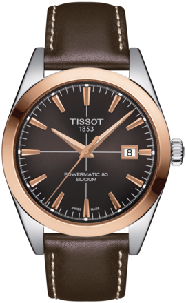 Hodinky TISSOT GENTLEMAN POWERMATIC 80 SILICIUM SOLID 18K GOLD BEZEL T927.407.46.291.00