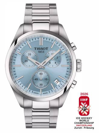 TISSOT PR 100 CHRONOGRAPH T150.417.11.351.01 IIHF 2026 ICE HOCKEY WORLD CHAMPIONSHIP SWITZERLAND SPECIAL EDITION