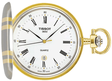 Pánske vreckové hodinky Tissot Savonnette Quartz T83.8.553.13