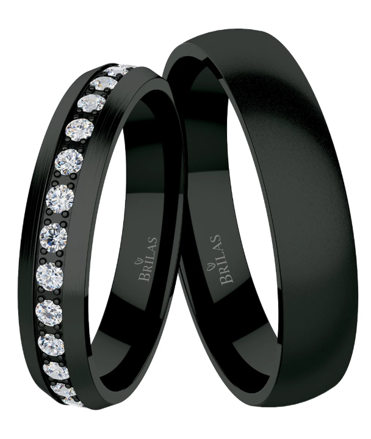 Svadobné obrúčky Black titan B04