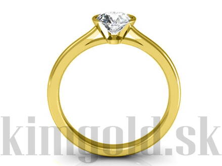 Dámsky prsteň zo žltého zlata  R048ž + darčekové balenie zdarma